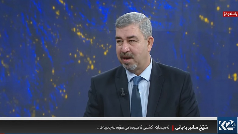 شێخ سائر ئه‌لبه‌یاتی، ئه‌مینداری گشتیی ئه‌نجومه‌نی هۆزه‌ عه‌ره‌به‌كان